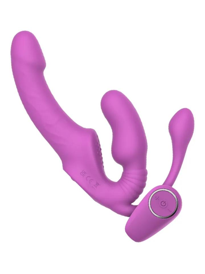 Teazers Strapless Strap-On With Anal Plug