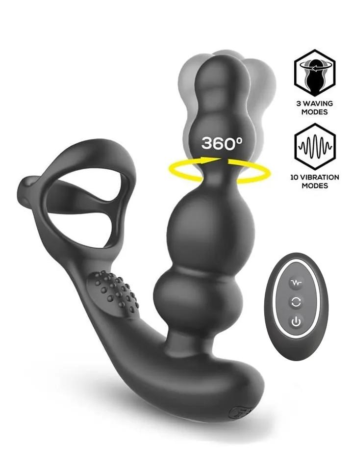 Klark Waving & Vibrating Plug With Remote
