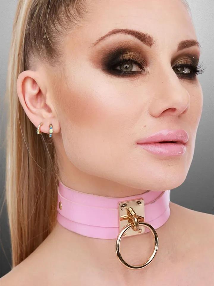 O-Ring Collar Gold/Pink