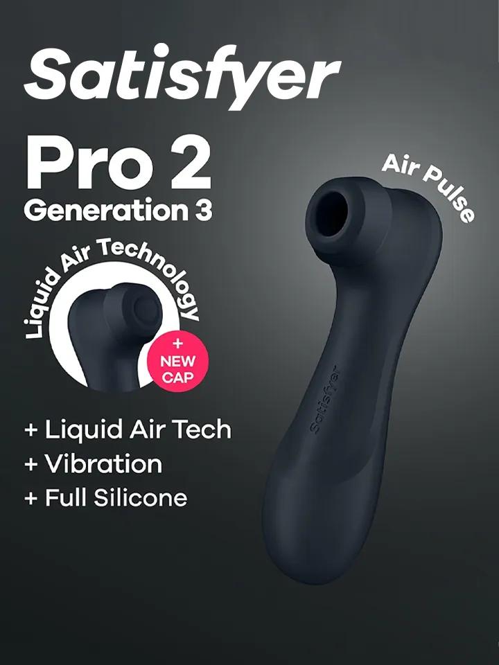 Satisfyer Pro 2 Generation 3 With Liquid Air Black