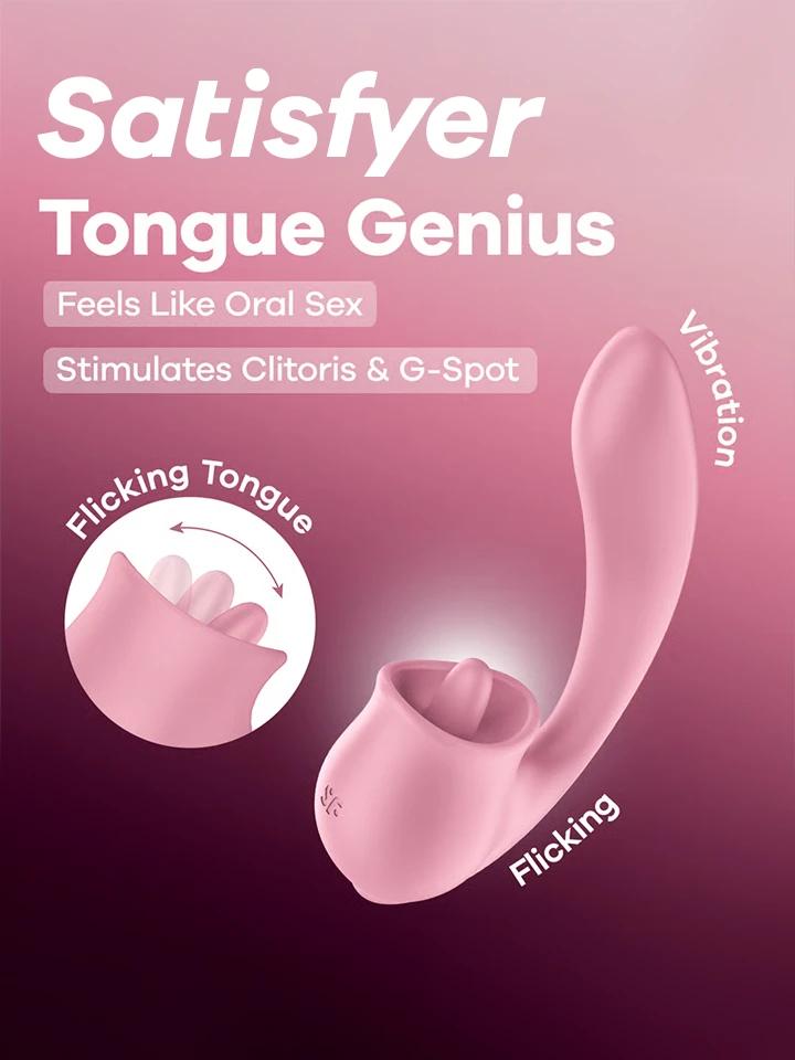 Satisfyer Tongue Genius Clitoral & G-Spot Stimulator