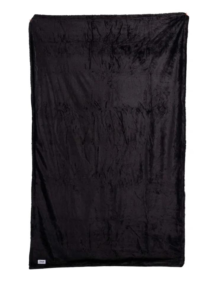Splash Blanket Furlush Black Large 200x200 cm