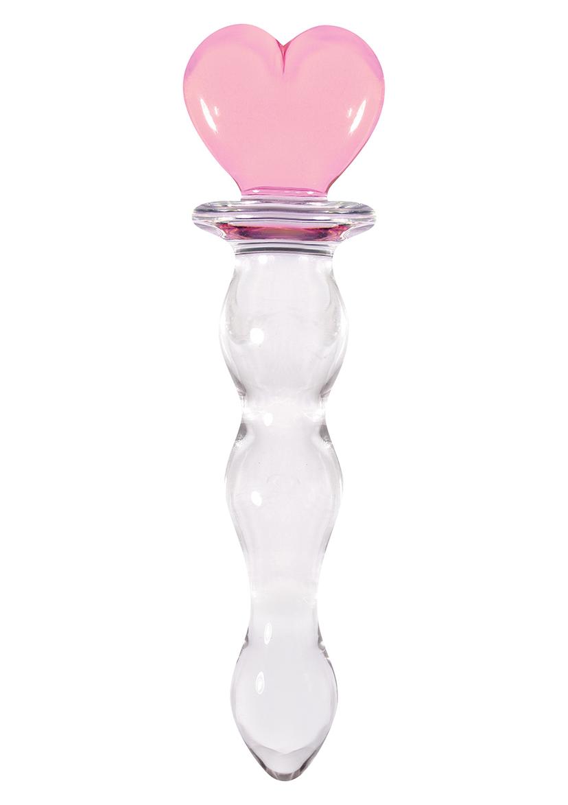 CRYSTAL HEART OF GLASS PINK