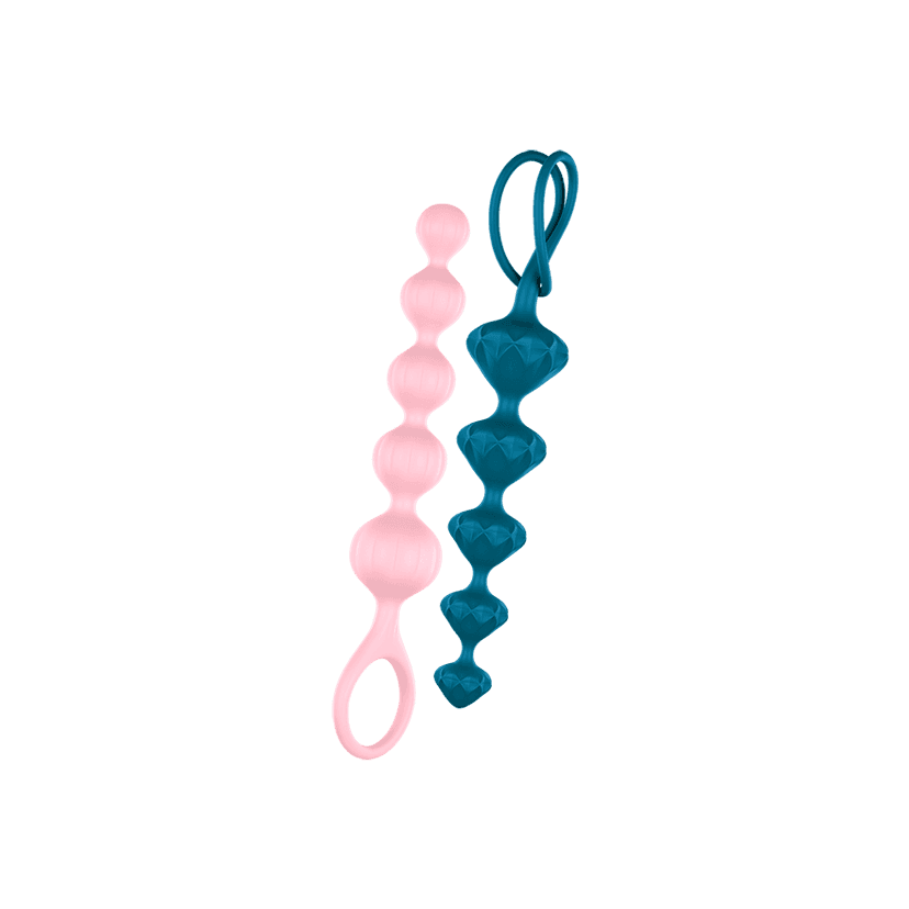 Satisfyer Love beads - 2 färg - Rosa - Blå