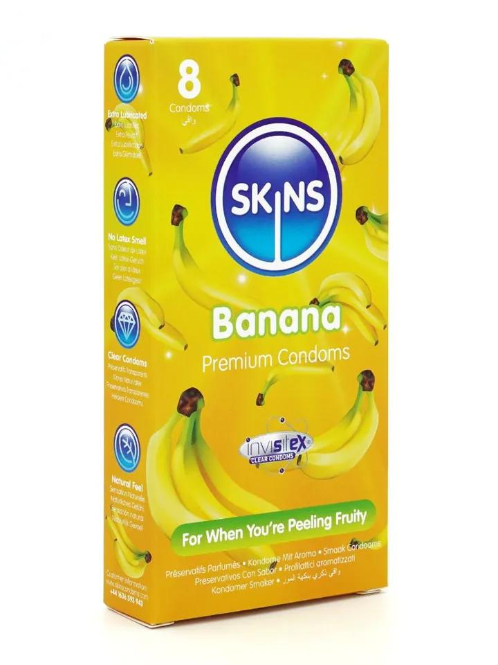 Skins Banana Condoms 8-pack