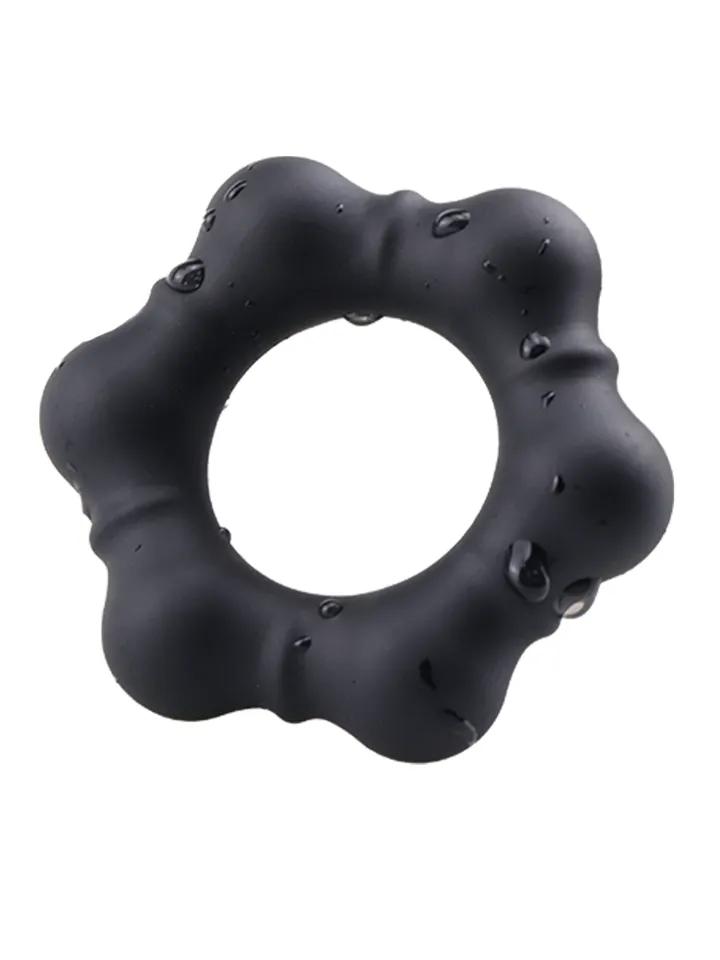 Luminous Silicone Cock Ring Black